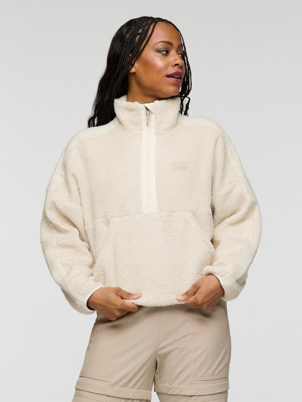 Bacano Fleece Pullover in Bone